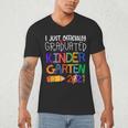 Kids Kindergarten Graduation Class Of 2021 Shirt I Just Graduated Men's V-Neck T-Shirt