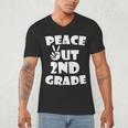 Kids Peace Out 2ND Grade For Graduation Men's V-Neck T-Shirt