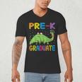 Kids Pre-K Graduate Brontosaurus Dino Pre Kindergarten Graduation Men's V-Neck T-Shirt