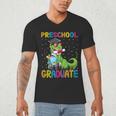 Kids Preschool Graduate T-Rex Dinosaur Preschool Graduation Men's V-Neck T-Shirt