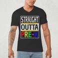 Kids Straight Outta Pre-K Graduation Men's V-Neck T-Shirt