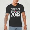 Kindergarten Class Of 2038 First Day School Graduation Girls Men's V-Neck T-Shirt