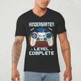 Kindergarten Graduation Level Complete Gamer 2024 Gaming Boy Men's V-Neck T-Shirt
