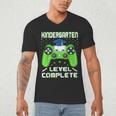 Kindergarten Graduation Level Complete Gamer Class 2024 Kids Men's V-Neck T-Shirt