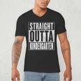 Kindergarten Graduation- Straight Outta Kindergarten Men's V-Neck T-Shirt