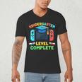 Kindergarten Level Complete Graduation Class 2025 Gamer Boys Men's V-Neck T-Shirt