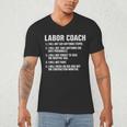 Labor Coach New Mom New Dad Hospital New Baby Shower Men's V-Neck T-Shirt