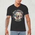 Labrador Retriever Dog Dad Men's V-Neck T-Shirt