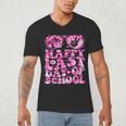 Last Day Of School Teacher Students School Graduation Groovy Men's V-Neck T-Shirt