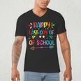 Last Day Of School Tie Dye School Graduation Summer Teacher Men's V-Neck T-Shirt