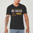 Lawyer Voice Attorney Law School Student Graduation Men's V-Neck T-Shirt