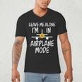 Leave Me Alone I’m In Airplane Mode Grumpy Introvert Men's V-Neck T-Shirt
