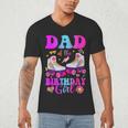Let's Roll Dad Of The Birthday Girl Roller Skate Birthday Men's V-Neck T-Shirt