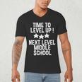 Level Up Middle School 5th Grade Graduation Party Men's V-Neck T-Shirt