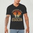 Lineman Dad Like A Regular Dad But Cooler Lineman Men's V-Neck T-Shirt