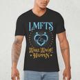 LMFT Graduation Licensed Marriage And Family Therapist LMFT Men's V-Neck T-Shirt
