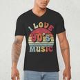 I Love 90's Music Retro Style Nostalgia Cassette 1990s Party Men's V-Neck T-Shirt