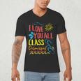 I Love You All Class Dismissed Teacher School Graduation Men Women Girls Kids Men's V-Neck T-Shirt