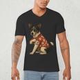 I Love Dad Tattoo Rat Terrier Dad Men's V-Neck T-Shirt