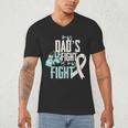 Lung Cancer Dad Ribbon Men's V-Neck T-Shirt