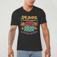Made In 1990 Limited Edition 90s Nostalgia 34th Birthday Men's V-Neck T-Shirt