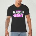 Makeup Artist Beauty Cosmetologist Graduation T-Shirt Men's V-Neck T-Shirt
