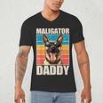 Malinois Dad Maligator Daddy Belgian Malinois Men's V-Neck T-Shirt Malinois Dad Maligator Daddy Belgian Malinois Men's V-Neck T-Shirt