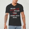 Man Criminal Justice Degree Graduation Or Career Men's V-Neck T-Shirt