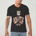 I Am Man King Powerful Dad Afro Melanin Black History Men's V-Neck T-Shirt