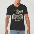 I Am Man King Powerful Dad Afro Melanin Men's V-Neck T-Shirt I Am Man King Powerful Dad Afro Melanin Men's V-Neck T-Shirt