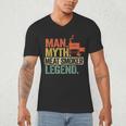 Man Myth Meat Smoker Legend Dad Grillfather BBQ Meat Smoking Men's V-Neck T-Shirt