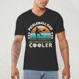 Man's Pickleball Dad Like A Regular Dad But Cooler Men's V-Neck T-Shirt