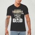 Marching Band Dad My Favorite Trumpet Player Calls Me Dad Men's V-Neck T-Shirt