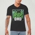 Marvel Comics Avengers Father's Day Hulk Incredible Dad Men's V-Neck T-Shirt