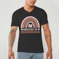 MASTER OF EDUCATION ROCK Master Graduation Men's V-Neck T-Shirt