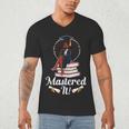 Mastered It Black Girl Masters Degree Graduation Black Queen Men's V-Neck T-Shirt
