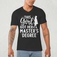 Masters Degree Art For Women Girls Masters Degree Graduation Men's V-Neck T-Shirt