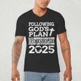Masters Degree Graduation 2025 Christian MSW MPH MBA Men's V-Neck T-Shirt