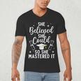 Masters Degree Graduation Art For Women Girl Masters Degree Men's V-Neck T-Shirt