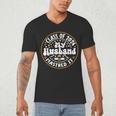 Master's Degree Graduation My Husband Mastered It 2024 Men's V-Neck T-Shirt
