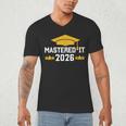 Masters Degree Graduation Mastered It Class Of 2026 Graduate Men's V-Neck T-Shirt