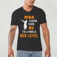 Masters Degree Graduation Shirt For MBA Grad Student Men's V-Neck T-Shirt
