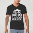 Master's Graduation Shirt For Women With Masters Degree Men's V-Neck T-Shirt