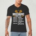 Mechanic Men Dad Hourly Rate Car Auto Garage Mechanic Men's V-Neck T-Shirt