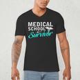 Medical School Survivor Med Student Graduation Men's V-Neck T-Shirt