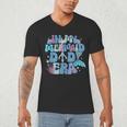 In My Mermaid Dad Era Family Matching Birthday Party Daddy Men's V-Neck T-Shirt In My Mermaid Dad Era Family Matching Birthday Party Daddy Men's V-Neck T-Shirt