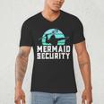 Mermaid Security Shirt Boys Swimmer Dad Merdad Trident Men's V-Neck T-Shirt