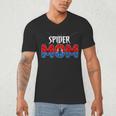Mom And Dad Spider Family Matching Birthday Halloween Men's V-Neck T-Shirt