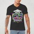 Mother Of a 2025 Graduate Tie Dye Class Senior Graduation 25 Men's V-Neck T-Shirt
