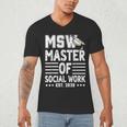 MSW Est 2026 Masters Of Social Work Graduation Social Worker Men's V-Neck T-Shirt
